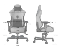 Anda Seat T-Pro 2 XL Fabric Grey - 1473895 - zdjęcie 7